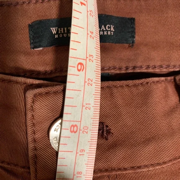 White House Black Market skimmer brown pants. Size 6. - Picture 7 of 9